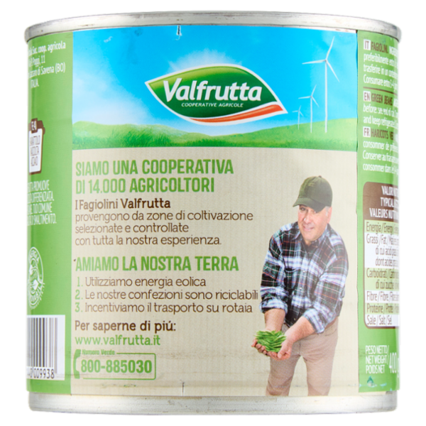 Valfrutta Fagiolini Medio Fini 400 g