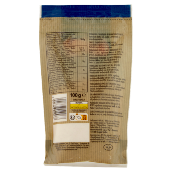 Castelli Parmigiano Reggiano DOP Grattugiato Gran Selezione 100 g