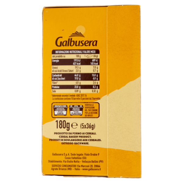 Galbusera BiscoBarretta ricca di proteine 5x36g
