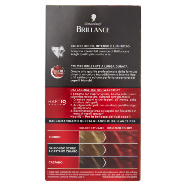 Brillance Colorazione Permanente Intensiva 845 Rosso Raso
