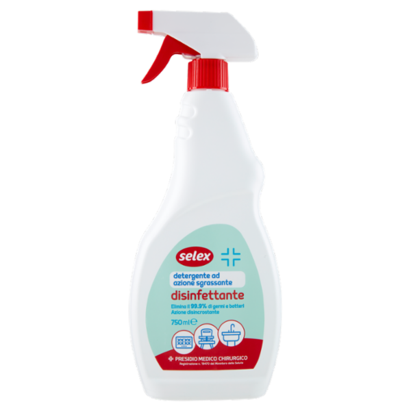 Selex Detergente ad Azione Sgrassante Disinfettante 750 ml