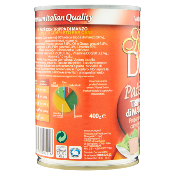 Special Dog Patè con Trippa di Manzo 400 g