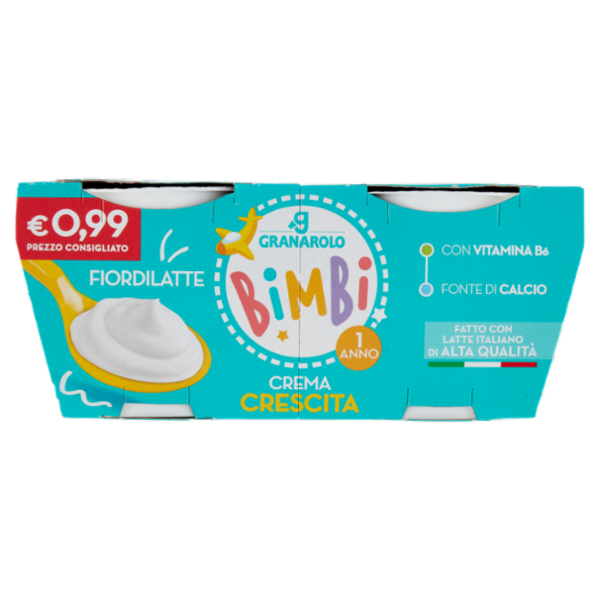 Granarolo Bimbi Crema Crescita Fiordilatte 2 x 100 g