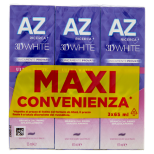 AZ Ricerca Dentifricio 3D White Ultra White 3 x 65 Ml