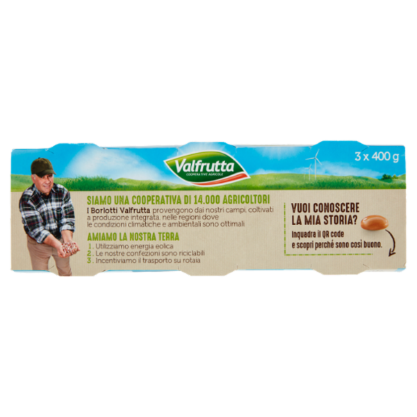 Valfrutta Borlotti italiani 3 x 400 g