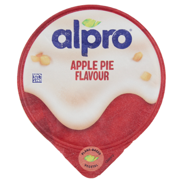ALPRO Alternativa Vegetale allo Yogurt, Gusto Torta di Mele, Fonte di Calcio, Basso in grassi, 135g