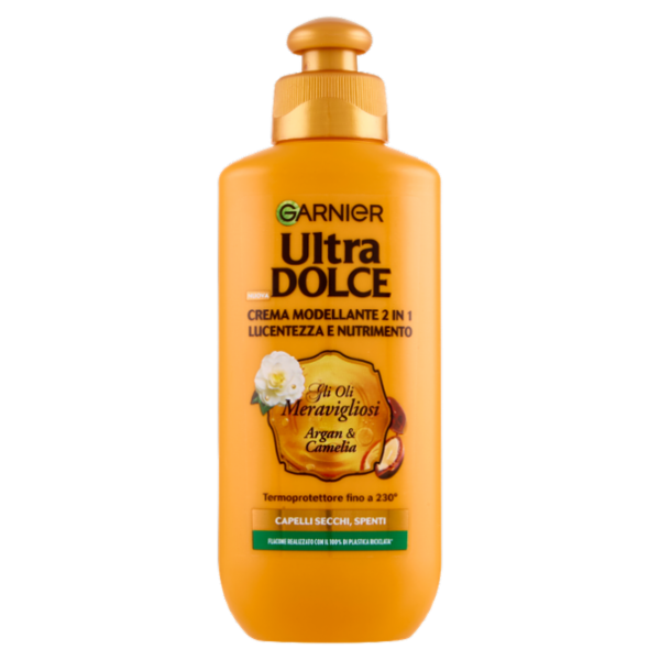 Garnier Ultra Dolce Crema Modellante 2 in 1 gli Oli Meravigliosi Argan & Camelia 200 ml
