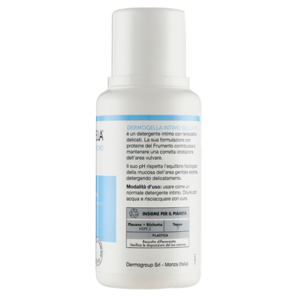 Dermogella Detergente Intimo pH fisiologico Delicato 200 ml