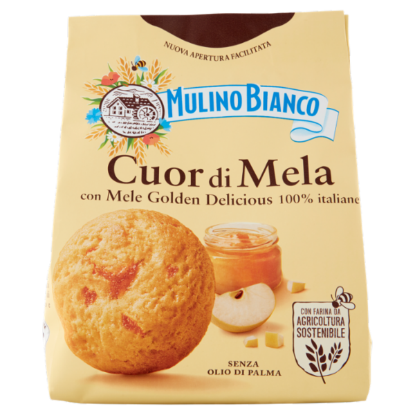 Mulino Bianco Cuor di Mela Biscotti con Mele 100% Italiane 300g