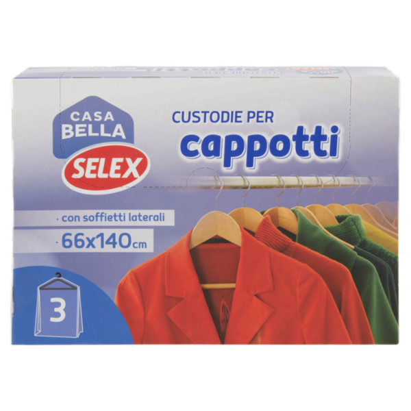 Selex Casa Bella Custodie per Cappotti 66x100 cm 3 pezzi