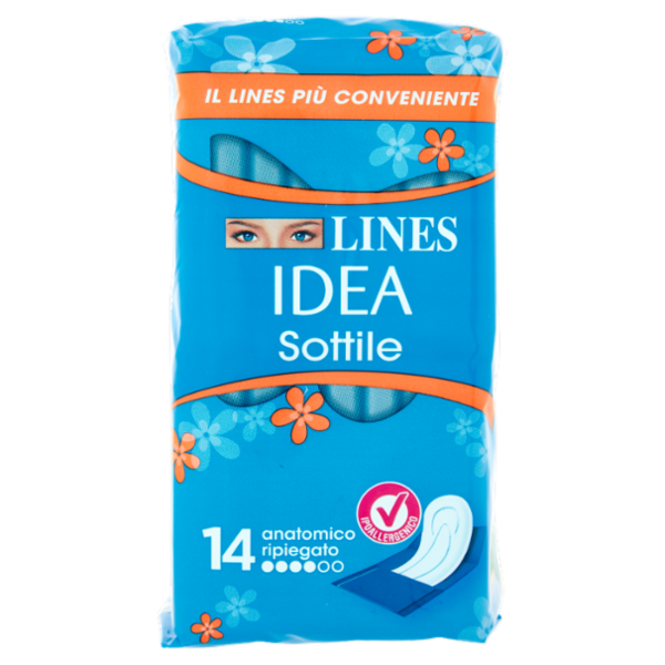 Lines Idea Sottile anatomico ripiegato 14 pz