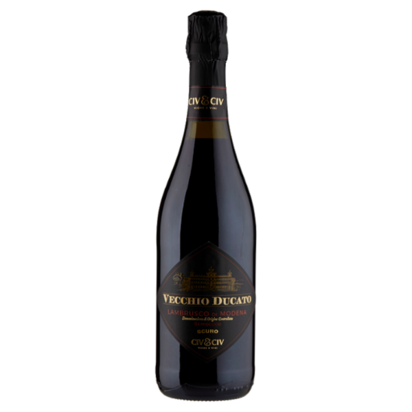 Civ&Civ Vecchio Ducato Lambrusco di Modena DOC Semisecco Scuro 750 ml