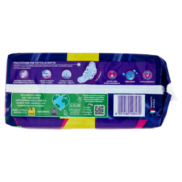 Lines Seta ultra notte con ali 20 pz