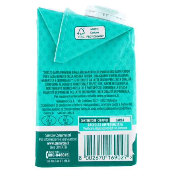 Granarolo Intero UHT a Lunga Conservazione 500 ml