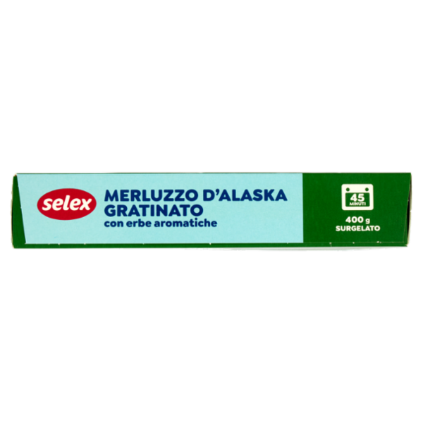 Selex Filetti di Merluzzo D'Alaska Gratinati con Erbe Aromatiche Surgelati 400 g