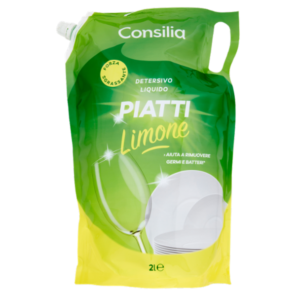 Consilia Detersivo per Stoviglie Limone Ricarica 2 L