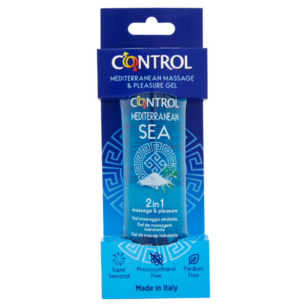 Control Mediterranean Sea 2 in 1 massage & pleasure Gel massaggio idratante 200 ml