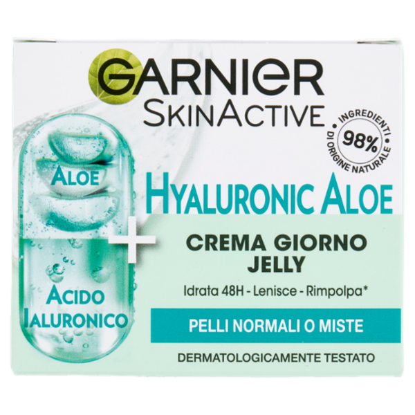 Garnier SkinActive Hyaluronic Aloe Crema Giorno Jelly, 50 ml
