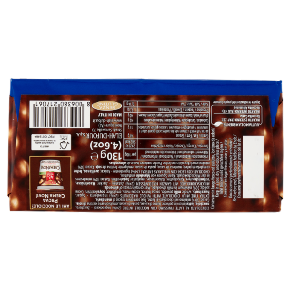 Novi Nocciolato al Latte 130 g