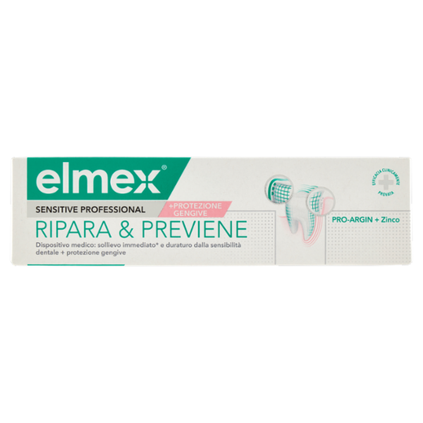 elmex dentifricio Sensitive Professional Ripara e Previene denti sensibili 75 ml
