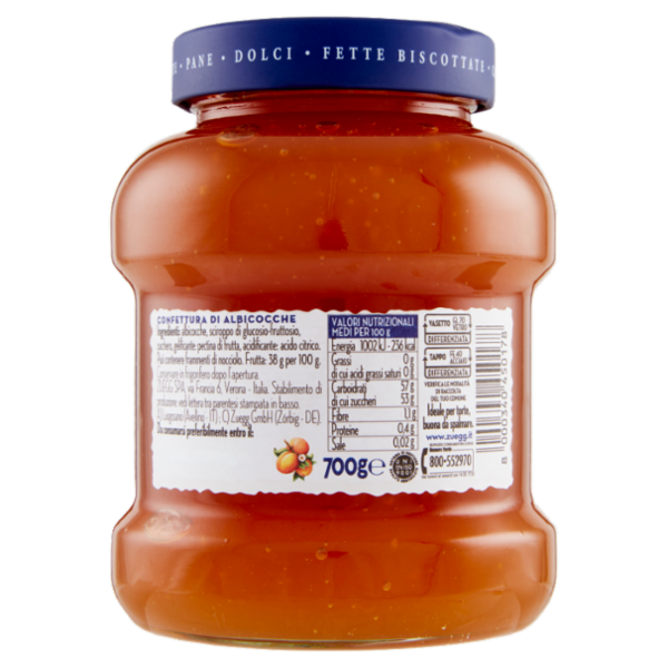 Zuegg La Pasticcera Albicocche 700 g