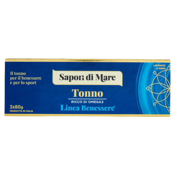 Sapori di Mare Linea Benessere Tonno Ricco di Omega3 3 x 80 g
