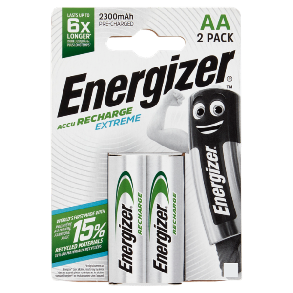 Energizer Accu Recharge Extreme AA 2 pz