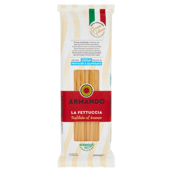 Armando Metodo zero Residui di Pesticidi e Glifosato la Fettuccia 500 g