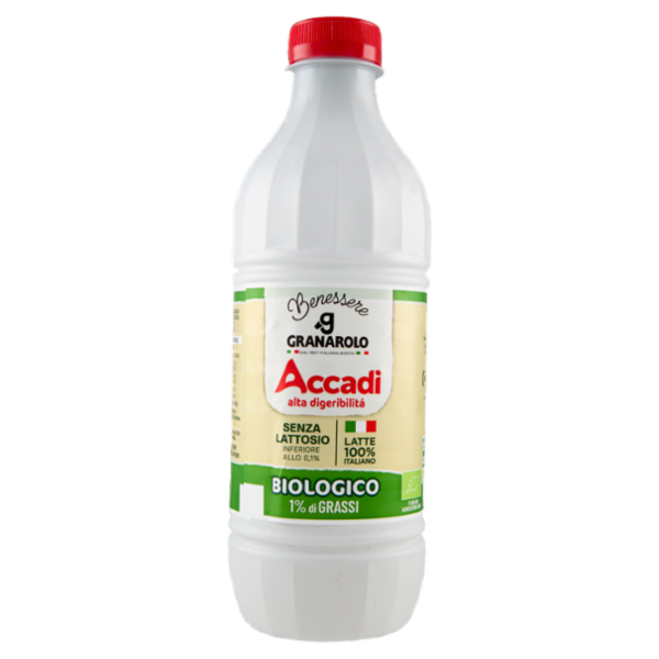 Granarolo Benessere Accadì Senza Lattosio Biologico 1% di Grassi 1 L