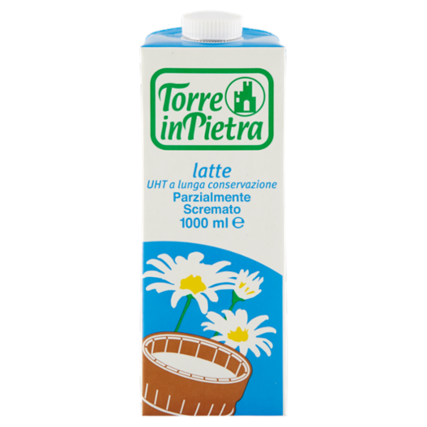 Torre in Pietra latte UHT a lunga conservazione Parzialmente Scremato 1000 ml