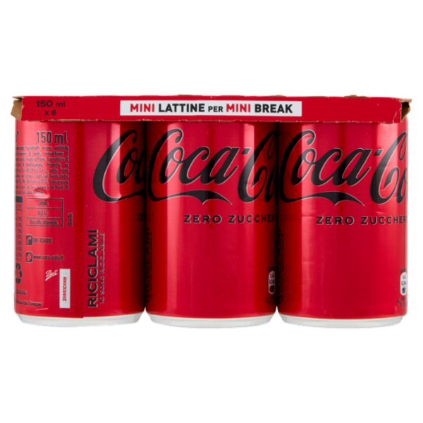 Coca-Cola Zero Minican 6 x 15 cl