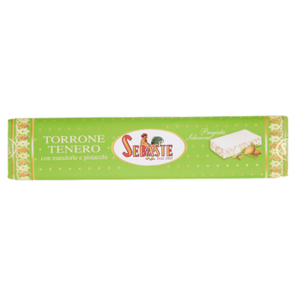 Sebaste Pregiata Selezione Torrone Tenero con mandorle e pistacchi 250 g
