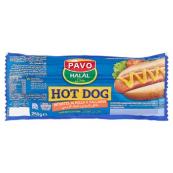 Pavo Hot Dog Würstel Di Pollo e Tacchino 250 g