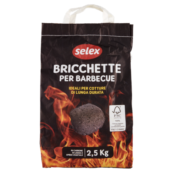 Selex Bricchette di Carbone Vegetale 2,5 kg