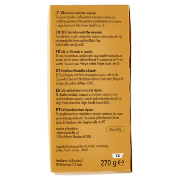Lavazza A Modo Mio Qualità Oro 36 Capsule 270 g