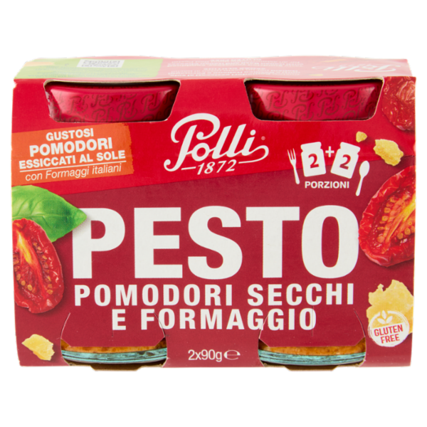 Polli Pesto Pomodori Secchi e Formaggio 2 x 90 g