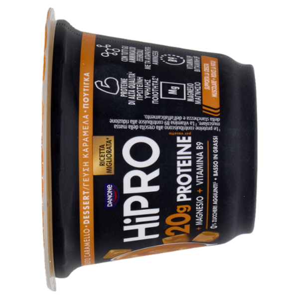 HiPRO Pudding, Budino al Caramello, 20g Proteine, Dessert Basso in Grassi,con Magnesio&Vit B9, 200g