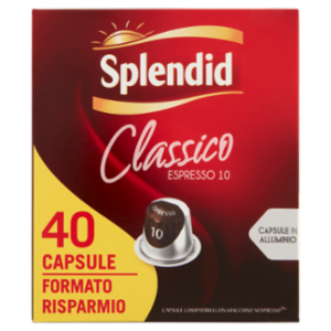 Splendid Classico Espresso 10 40 Capsule Compatibili Con Macchine Nespresso* 208 g