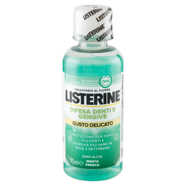 Listerine Difesa Denti e Gengive Gusto Delicato Menta Fresca 95 ml