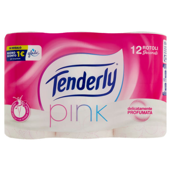 Tenderly pink Rotoli Decorati 12 pz