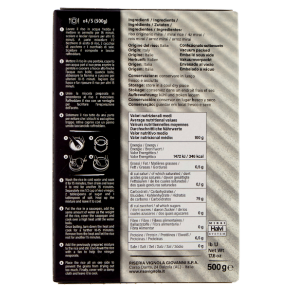 Mirai super premium Sushi Rice 500 g