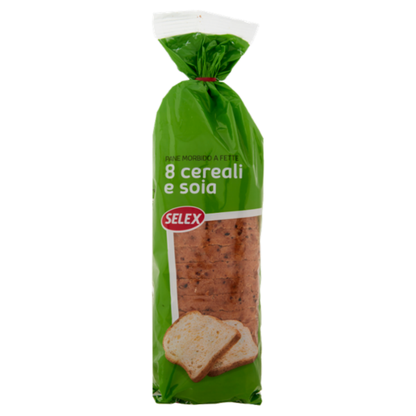 Selex Pane Morbido 8 Cereali e Soia a Fette 400 g