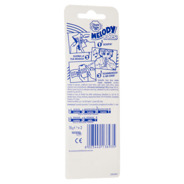 Chupa Chups Melody Pops 2 x 15 g
