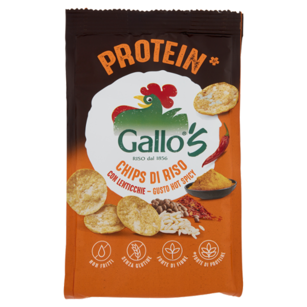Gallo's Chips di Riso con Lenticchie - Gusto Hot Spicy 40 g