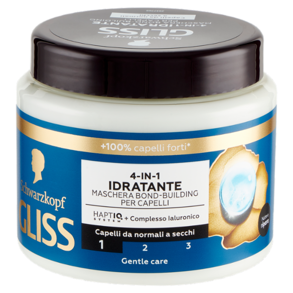 Gliss 4-in-1 Idratante Maschera Bond-Building per Capelli 400 ml