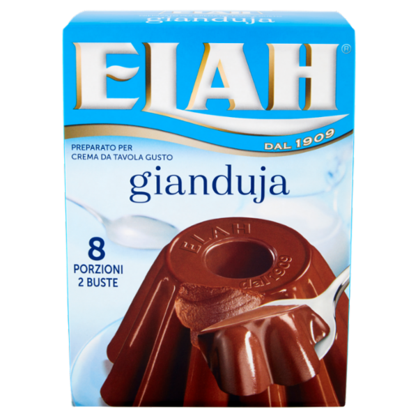 Elah Preparato per Crema da Tavola Gusto gianduja 2 x 80 g