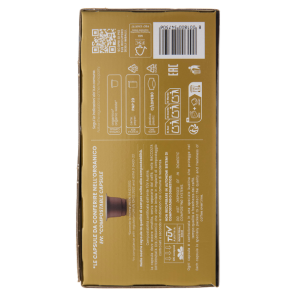 Caffè Vergnano 1882 Oro Capsule Compatibili Nespresso* 50 x 5 g