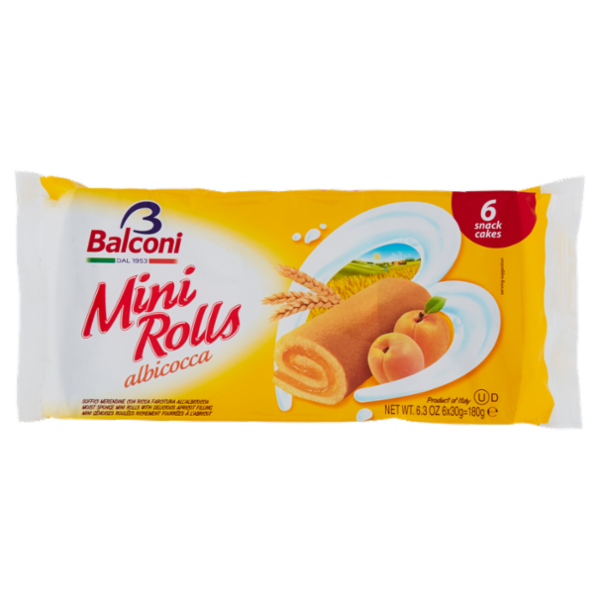 Balconi Mini Rolls albicocca 6 x 30 g