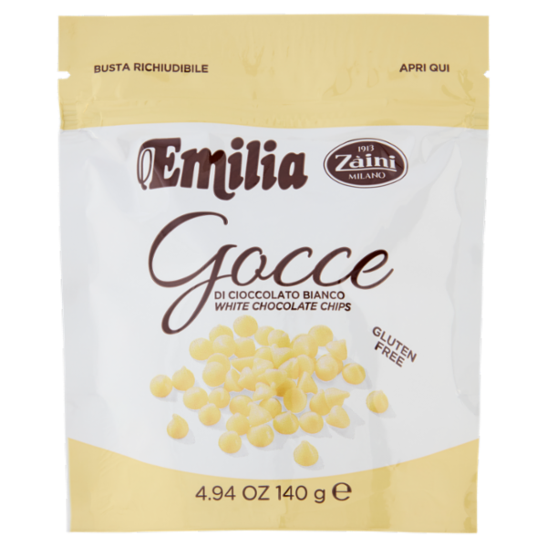 Zàini Emilia Gocce di Cioccolato Bianco 140 g