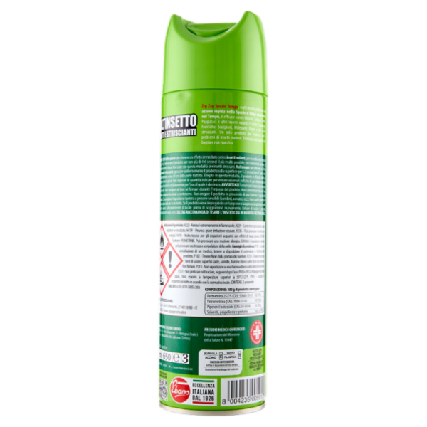 Zig Zag Insetticida Spazio Tempo Multinsetto Volanti e Striscianti 500 ml